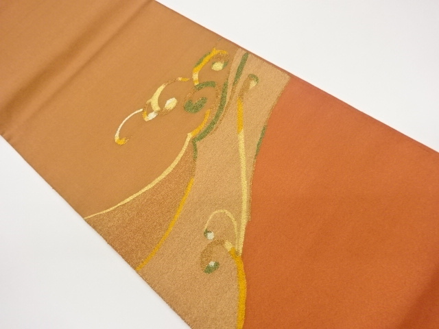 JAPANESE FUKURO OBI / KIN-TOSHI / WOVEN ROUGH WAVE